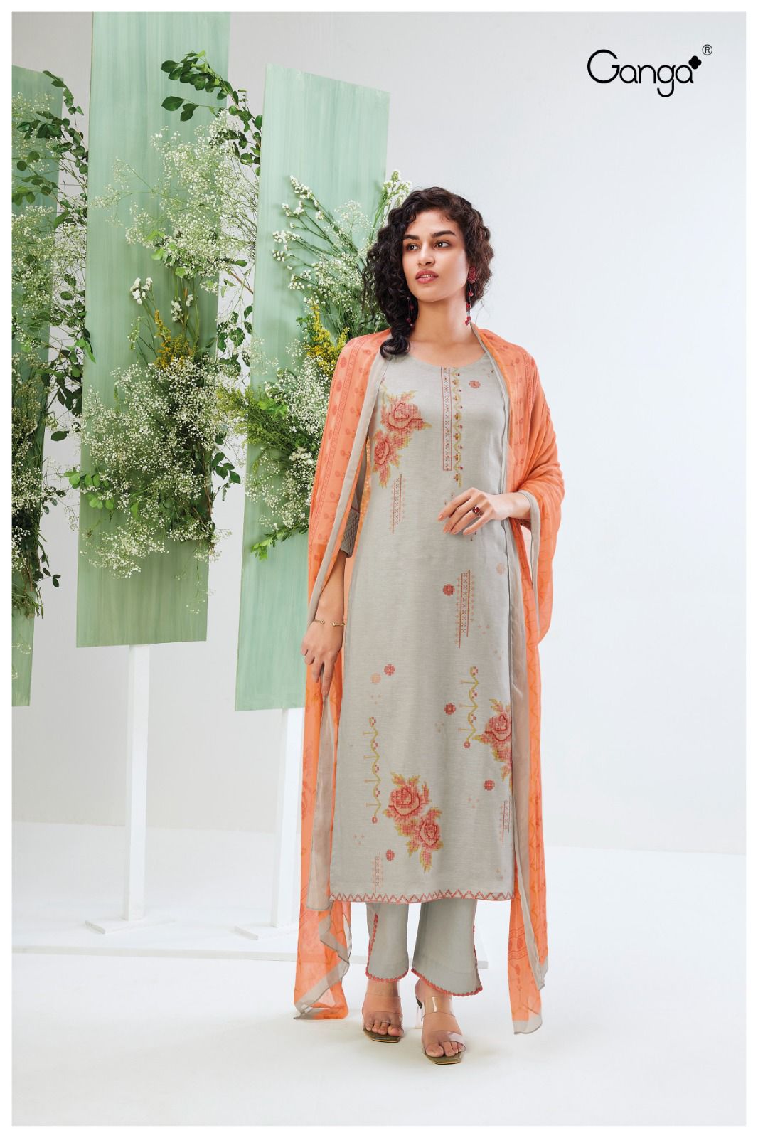 Hemani S1598 By Ganga Designer Salwar Suits Catalog